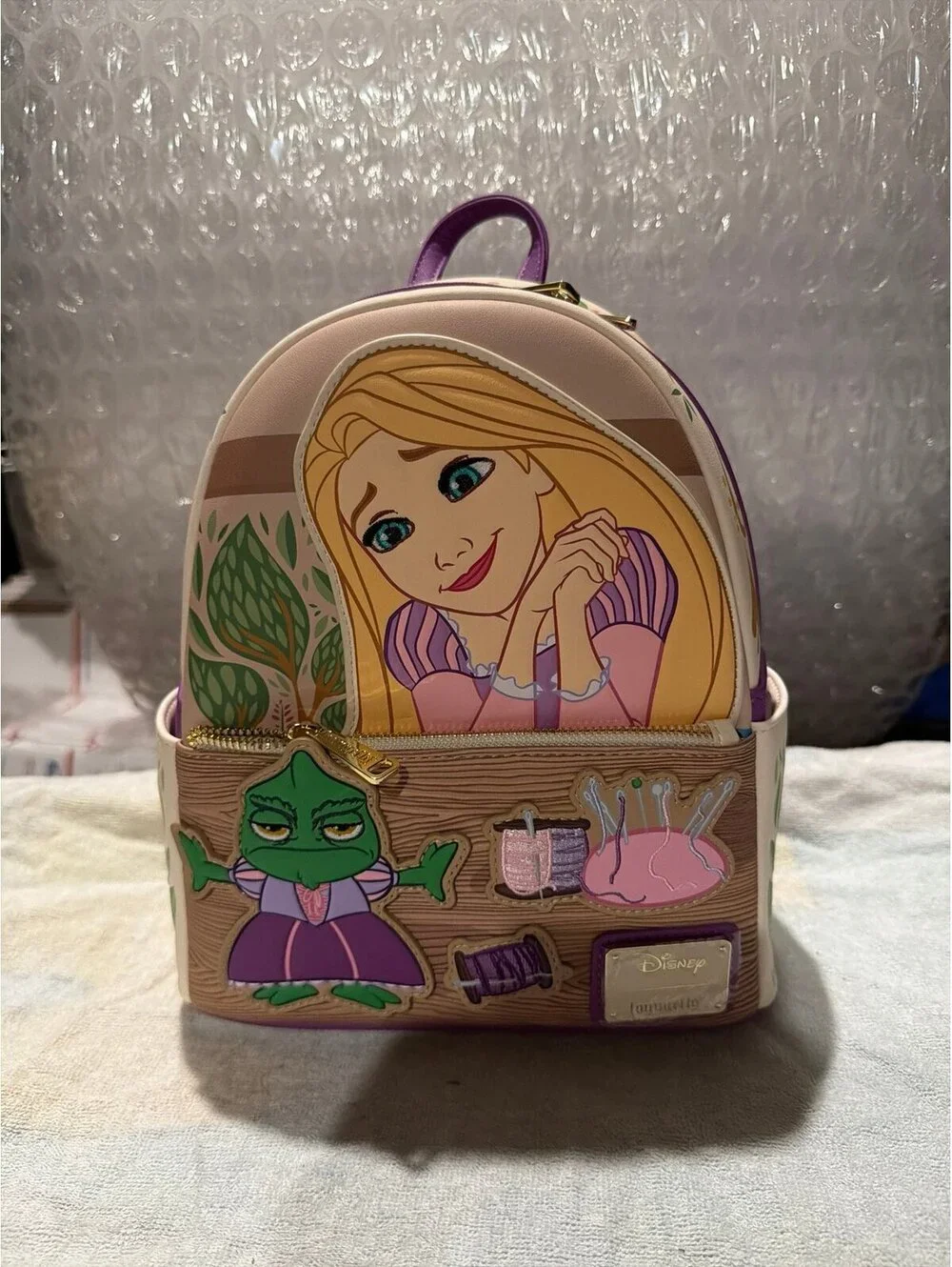 Loungefly Disney Tangled Rapunzel & Pascal Dress Mini Backpack NWT